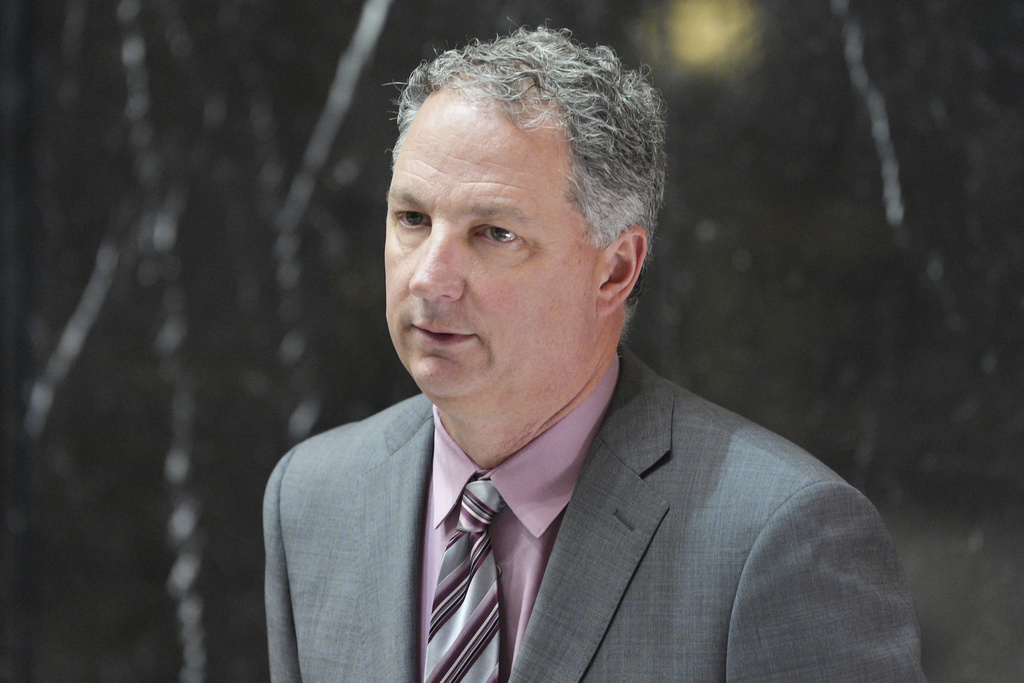 FILE - Indiana House Speaker Todd Huston, R-Nobelsville, speaks in the House chamber at the Statehouse in Indianapolis, April 23, 2025. (AP Photo/AJ Mast, File)