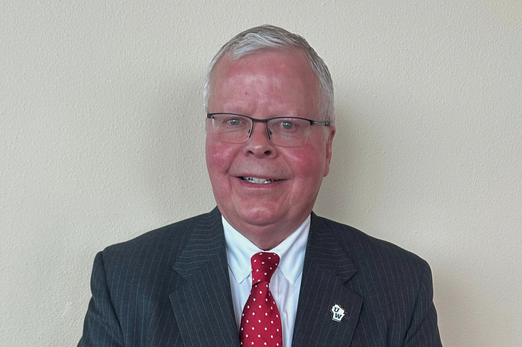 Fired Universities of Wisconsin President Jay Rothman speaks during an interview with The Associated Press on Wednesday, April 8, 2026, in Madison, Wis. (AP Photo/Scott Bauer)