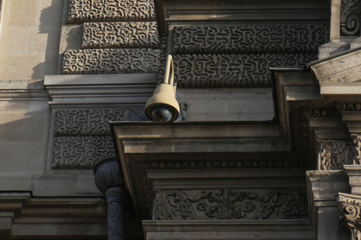 A surveillance camera is seen on a facade of the Louvre museum, three days after historic jewels were stolen in a daring daylight heist, Wednesday, Oct. 22, 2025 in Paris. (AP Photo/Thibault Camus) A surveillance camera is seen on a facade of the Louvre museum, three days after historic jewels were stolen in a daring daylight heist, Wednesday, Oct. 22, 2025 in Paris. (AP Photo/Thibault Camus)