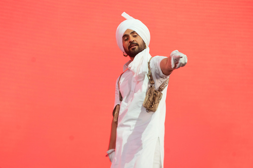 Diljit Dosanjh performs at the Coachella Music and Arts Festival at the Empire Polo Club on Saturday, April 22, 2023, in Indio, Calif. (Photo by Amy Harris/Invision/AP) Diljit Dosanjh performs at the Coachella Music and Arts Festival at the Empire Polo Club on Saturday, April 22, 2023, in Indio, Calif. (Photo by Amy Harris/Invision/AP)