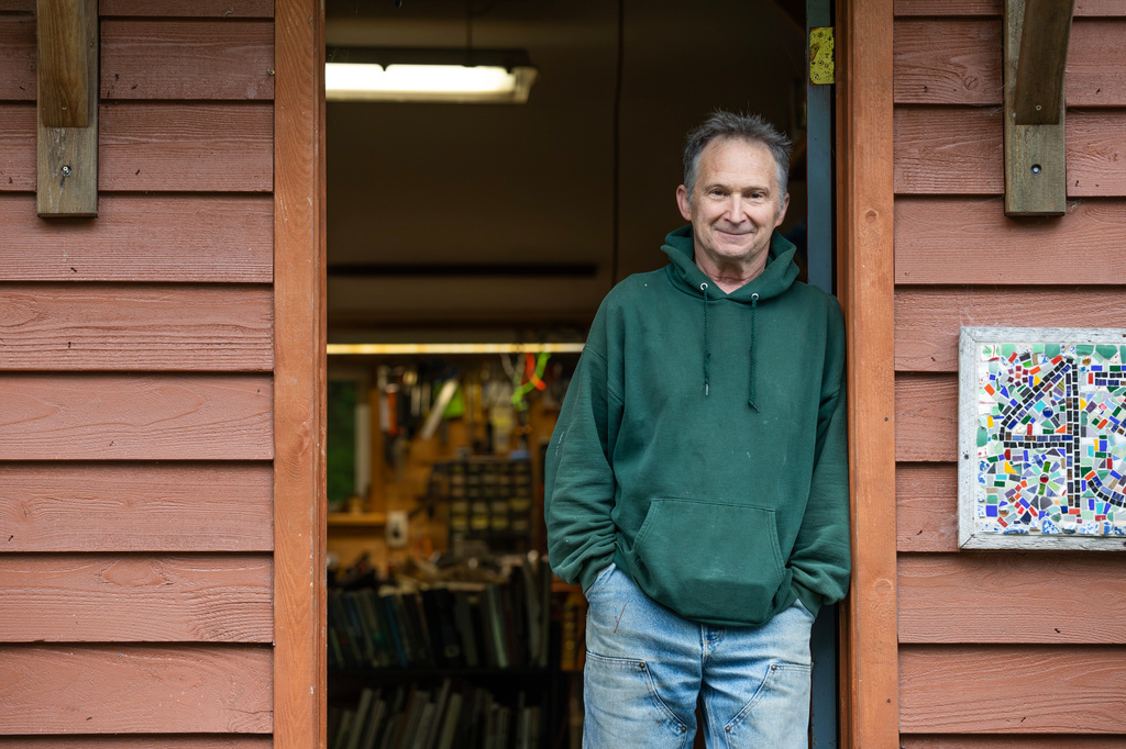 Dan Sullivan, who has filed to run for U.S. Senate in Alaska, poses for a photo Friday, June 26, 2026, in Petersburg, Alaska. (AP Photo/Katie Holmlund)