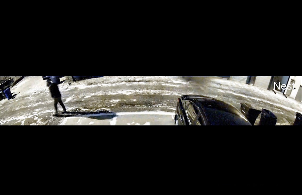 This photo made from security footage shows a person of interest walking on Tuesday, December 30, 2025, in Columbus, Ohio. (Columbus Police Department via AP)