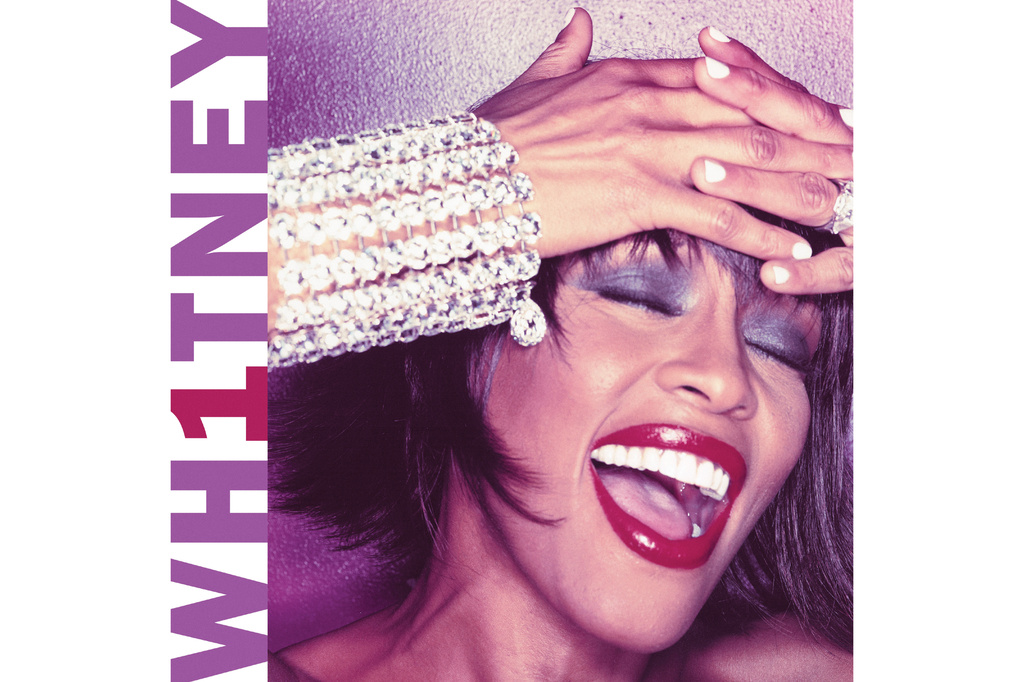 This album cover image released by Arista/Sony shows “WH1TNEY,” featuring songs by Whitney Houston. (Arista/Sony via AP)