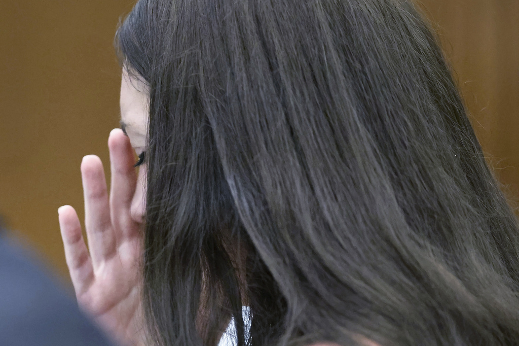 Defendant Lindsay Clancy listens to medical testimony from doctors who treated her children at Plymouth Superior Court in Plymouth, Mass., Monday, Aug. 3, 2026 (Greg Derr/The Patriot Ledger via AP, Pool)