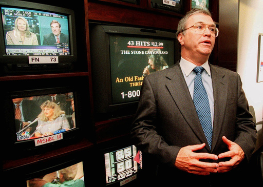 FILE - CNN CEO Tom Johnson talks about the network's retracted story about U.S. military use of nerve gas against Vietnam War defectors in his office at CNN's headquarters in Atlanta on July 6, 1998. Johnson said, "I regret that I let Ted (Turner) down. This is Ted's creation and I know he is disappointed." (AP Photo/Ric Feld, File) FILE - CNN CEO Tom Johnson talks about the network's retracted story about U.S. military use of nerve gas against Vietnam War defectors in his office at CNN's headquarters in Atlanta on July 6, 1998. Johnson said, "I regret that I let Ted (Turner) down. This is Ted's creation and I know he is disappointed." (AP Photo/Ric Feld, File)