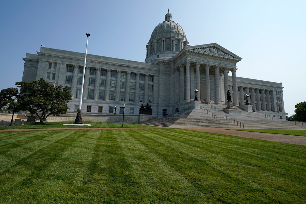 FILE - The Missouri State Capitol building is seen Sept. 11, 2024 in Jefferson City, Mo. (AP Photo/Ed Zurga, File)