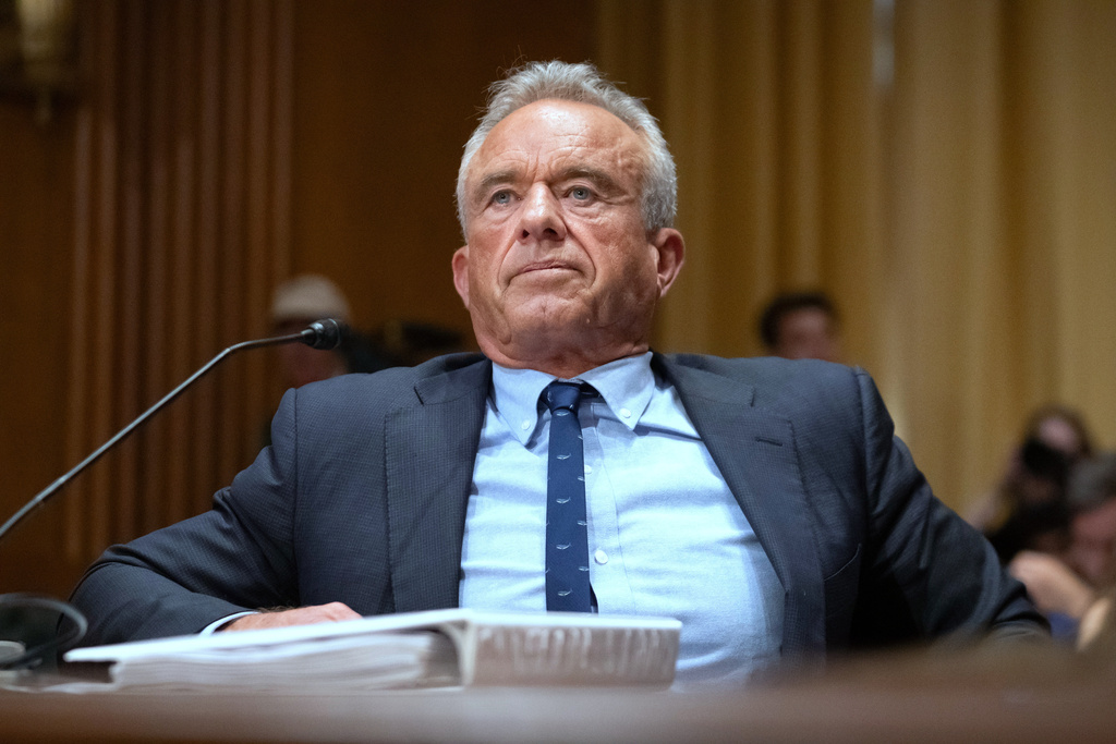 Secretary of Health and Human Services Robert F. Kennedy Jr., appears before the Senate Finance Committee, on Capitol Hill in Washington, Thursday, Sept. 4, 2025. (AP Photo/Mark Schiefelbein)