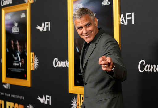 George Clooney, a cast member in "Jay Kelly," arrives at the AFI Fest premiere of the film on Thursday, Oct. 23, 2025, at TCL Chinese Theatre in Los Angeles. (AP Photo/Chris Pizzello) George Clooney, a cast member in "Jay Kelly," arrives at the AFI Fest premiere of the film on Thursday, Oct. 23, 2025, at TCL Chinese Theatre in Los Angeles. (AP Photo/Chris Pizzello)