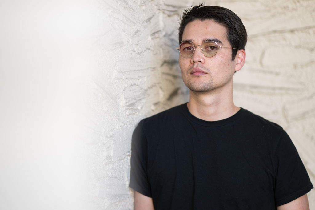 Christian software engineer Cameron Pak poses for portrait Wednesday, April 8, 2026, in Santa Clara, Calif. (AP Photo/Nic Coury)
