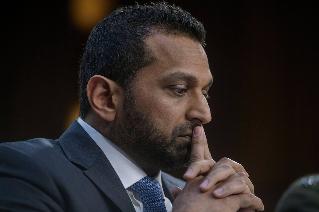 FBI Director Kash Patel testifies during a Senate Committee on Intelligence hearing to examine worldwide threats, on Capitol Hill, Wednesday, March 18, 2026, in Washington. (AP Photo/Rod Lamkey, Jr.)