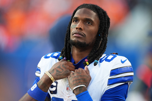 Dallas Cowboys wide receiver CeeDee Lamb heads off the field as time runs out in an NFL football game against the Denver Broncos, Sunday, Oct. 26, 2025, in Denver. (AP Photo/David Zalubowski) Dallas Cowboys wide receiver CeeDee Lamb heads off the field as time runs out in an NFL football game against the Denver Broncos, Sunday, Oct. 26, 2025, in Denver. (AP Photo/David Zalubowski)