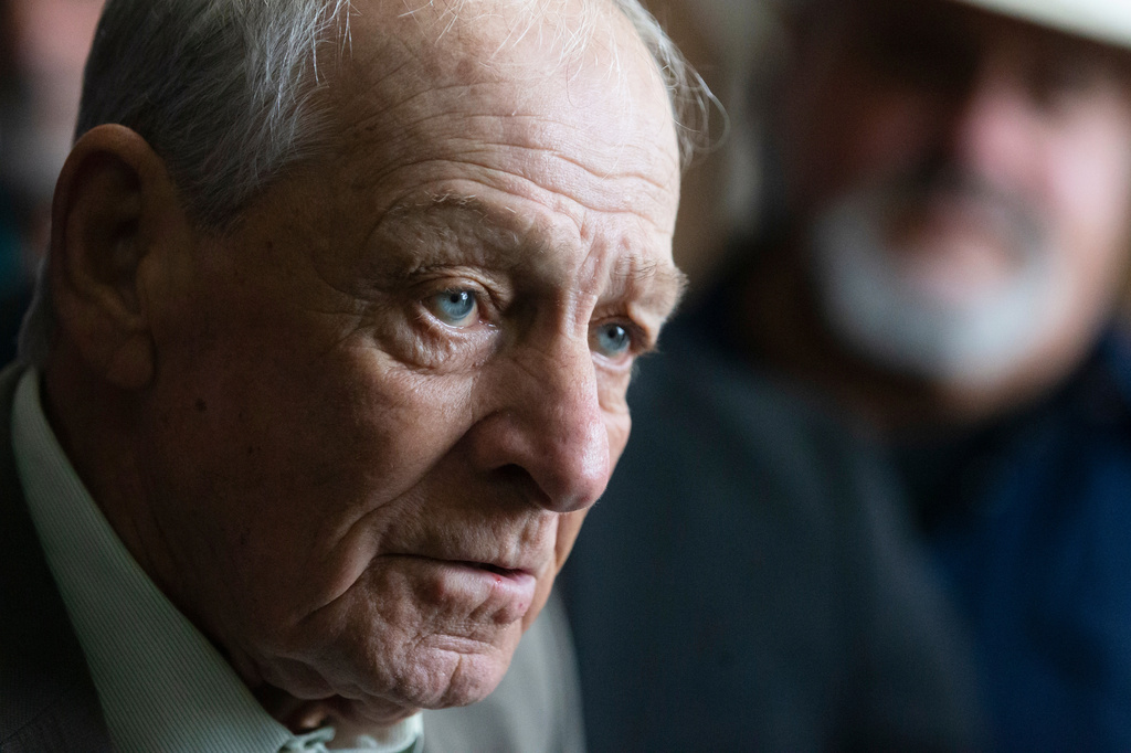 Tim Miller, father of Laura Miller, speaks outside of the courtroom after James Dolphs Elmore Jr. was found guilty of manslaughter in Galveston, Texas, Wednesday, Sept. 2, 2026. (Stuart Villanueva/The Galveston County Daily News via AP, Pool)
