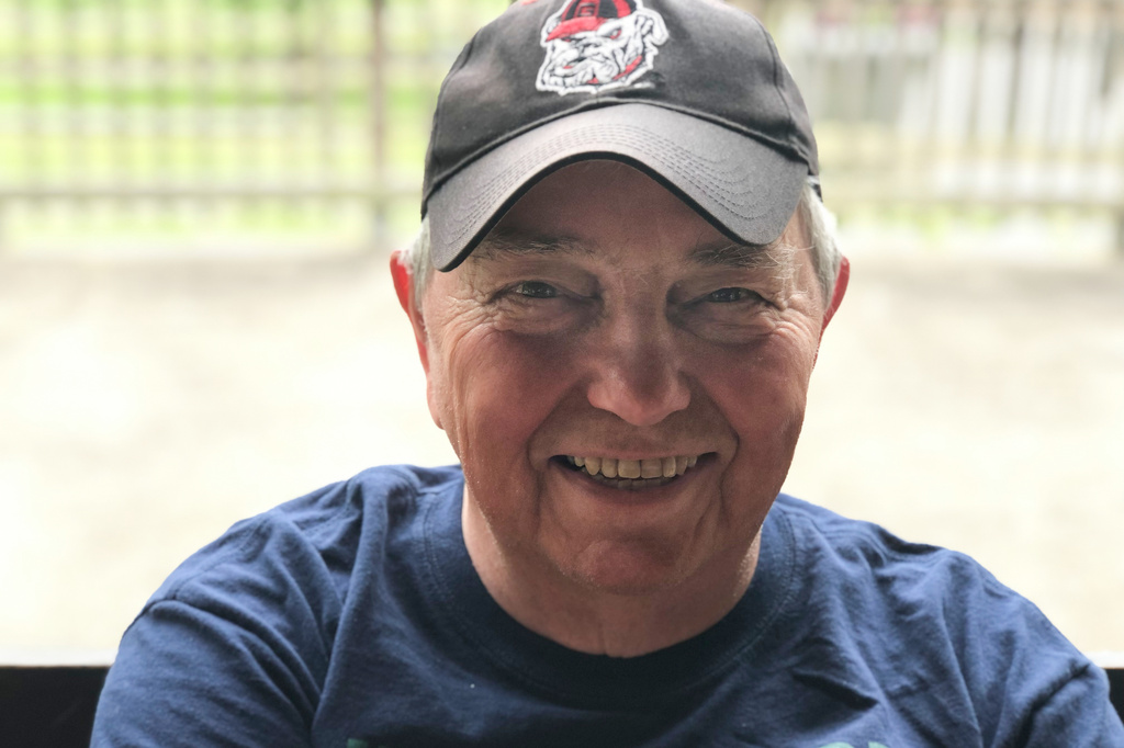 This photo provided by Samantha Rudolph shows her father, Bill Mann, at Wheaton Regional Park in Wheaton, Md., on May 26, 2019. (Samantha Rudolph via AP)