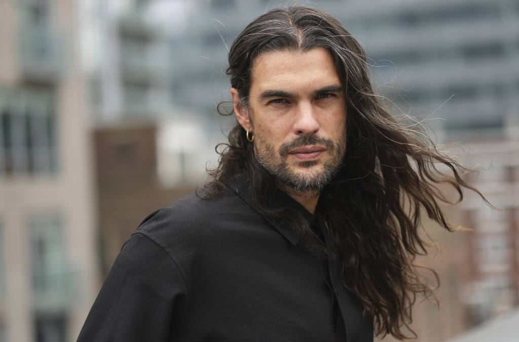 Oliver Laxe, director/co-writer of the film "Sirat," appears during the Toronto International Film Festival on Friday, Sept. 5, 2025, in Toronto. (AP Photo/Chris Pizzello)