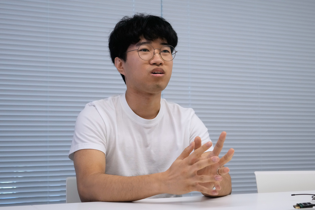 Lee Geon Hui speaks during an interview with The Associated Press at a conference in Seoul, South Korea, Friday, June 12, 2026. (AP Photo/Ahn Young-joon)