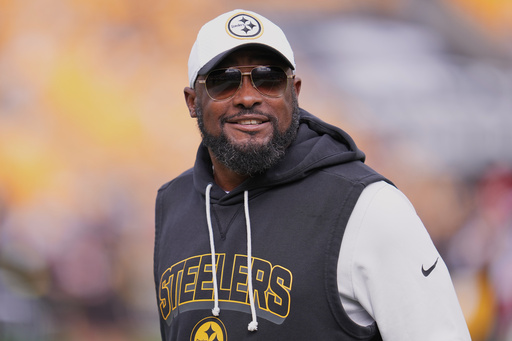 Pittsburgh Steelers head coach Mike Tomlin smiles before an NFL football game against the Cleveland Browns in Pittsburgh, Sunday, Oct. 12, 2025. (AP Photo/Gene J. Puskar) Pittsburgh Steelers head coach Mike Tomlin smiles before an NFL football game against the Cleveland Browns in Pittsburgh, Sunday, Oct. 12, 2025. (AP Photo/Gene J. Puskar)