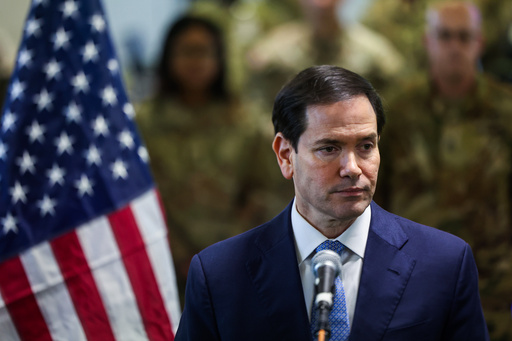 US Secretary of State Marco Rubio speaks to the media after visiting the Civil-Military Coordination Center in southern Israel, Friday, Oct. 24, 2025. (Fadel Senna/Pool Photo via AP) US Secretary of State Marco Rubio speaks to the media after visiting the Civil-Military Coordination Center in southern Israel, Friday, Oct. 24, 2025. (Fadel Senna/Pool Photo via AP)