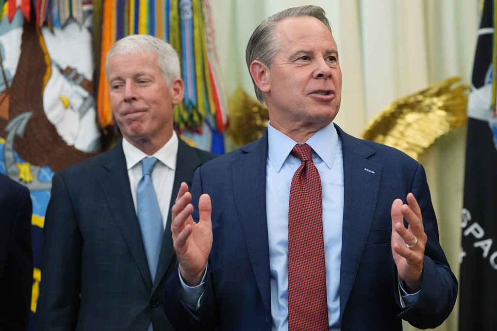 NextEra Energy, Inc., president and CEO John Ketchum speaks in the Oval Office of the White House during an event with President Donald Trump, Wednesday, Sept. 30, 2026, in Washington. (AP Photo/Alex Brandon)