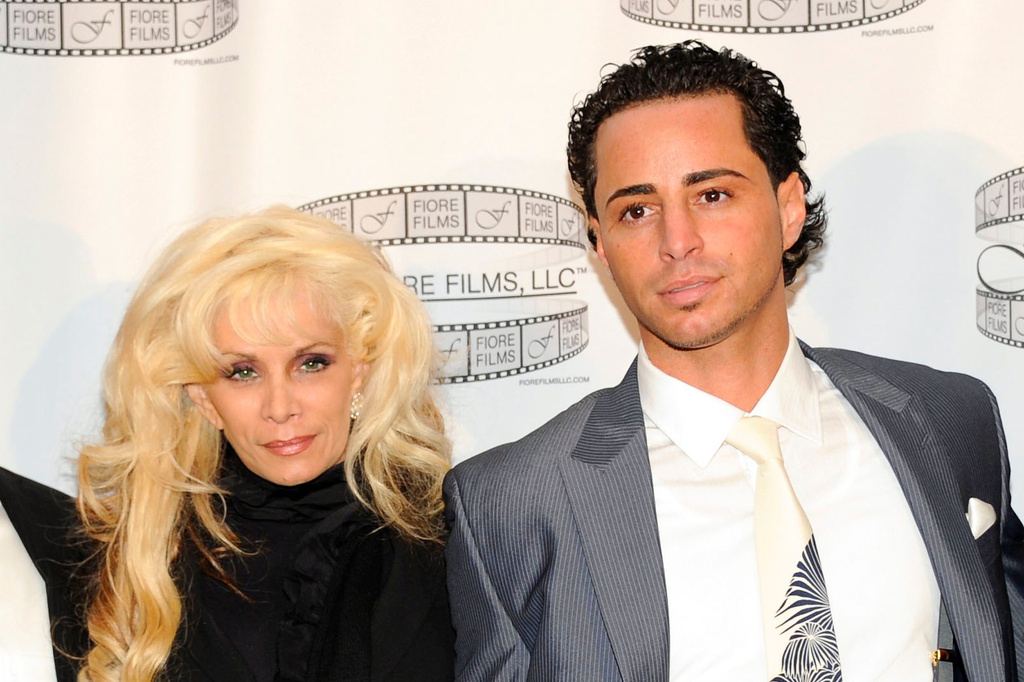 FILE - Victoria Gotti and her son, Carmine Agnello attend a news conference for the film "Gotti: Three Generations," on April 12, 2011, in New York. (AP Photo/Evan Agostini, File)