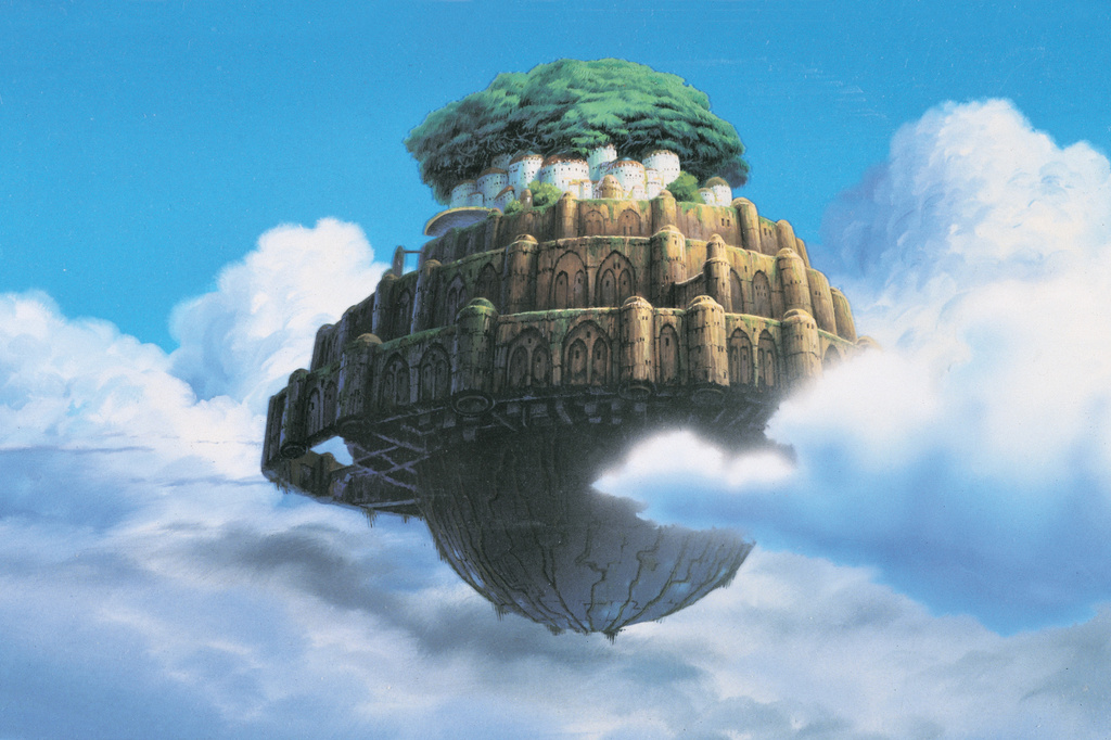 This image released by GKIDS shows a scene from the 1986 film "Castle in the Sky." (Studio Ghibli/GKIDS via AP)