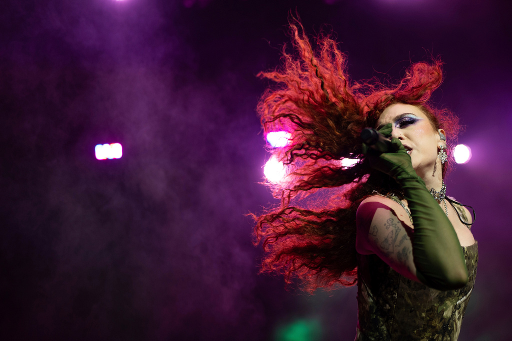 Chappell Roan performs in London on Sept. 20, 2024. (Photo by Scott A Garfitt/Invision/AP)