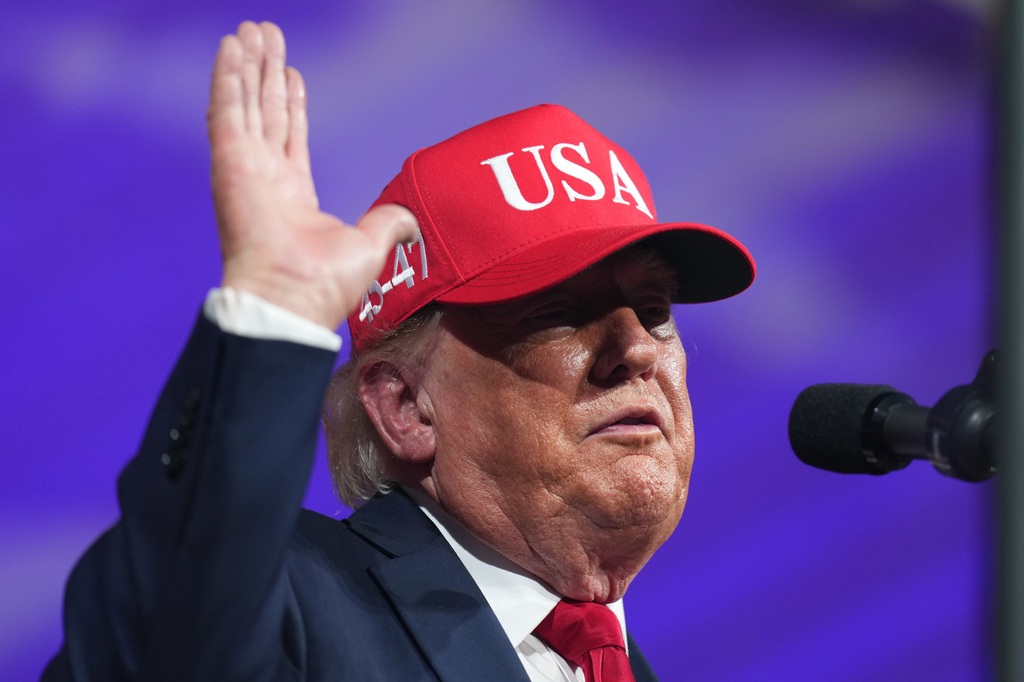 President Donald Trump speaks at a rally at Gastonia Municipal Airport, Wednesday, Sept. 16, 2026, in Gastonia, N.C. (AP Photo/Alex Brandon)