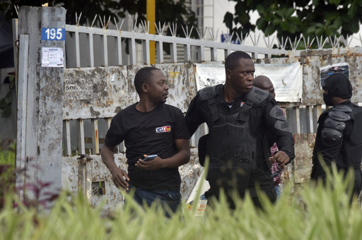 Police arrest a protester during clashes with opposition supporters in Abidjan, Ivory Coast, Saturday, Oct. 11, 2025 (AP Photo/Diomande Ble Blonde) Police arrest a protester during clashes with opposition supporters in Abidjan, Ivory Coast, Saturday, Oct. 11, 2025 (AP Photo/Diomande Ble Blonde)