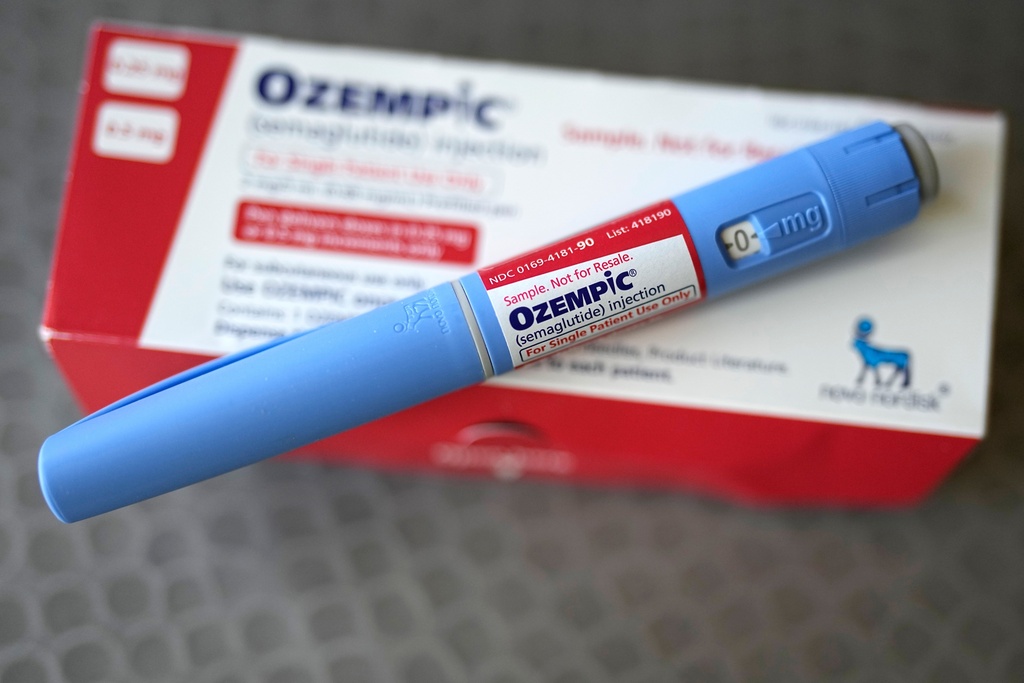 FILE - The injectable drug Ozempic is shown Saturday, July 1, 2023, in Houston. (AP Photo/David J. Phillip, File)