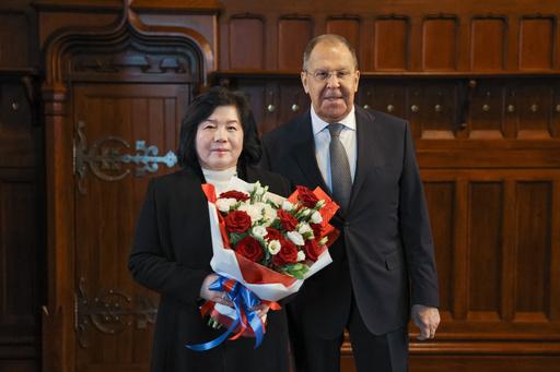 In this photo provided by the Russian Foreign Ministry Press Service, North Korean Foreign Minister Choe Son Hui and Russian Foreign Minister Sergey Lavrov pose for a photo during their meeting at Zinaida Morozova's Mansion in Moscow, Russia, Monday, Oct. 27, 2025. (Russian Foreign Ministry Press Service via AP) In this photo provided by the Russian Foreign Ministry Press Service, North Korean Foreign Minister Choe Son Hui and Russian Foreign Minister Sergey Lavrov pose for a photo during their meeting at Zinaida Morozova's Mansion in Moscow, Russia, Monday, Oct. 27, 2025. (Russian Foreign Ministry Press Service via AP)