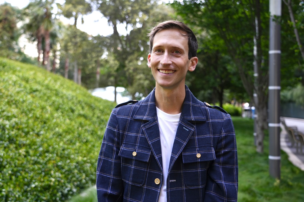 Rendever CEO Kyle Rand is pictured at Salesforce Park in San Francisco on June 27, 2025. (AP Photo/Terry Chea)