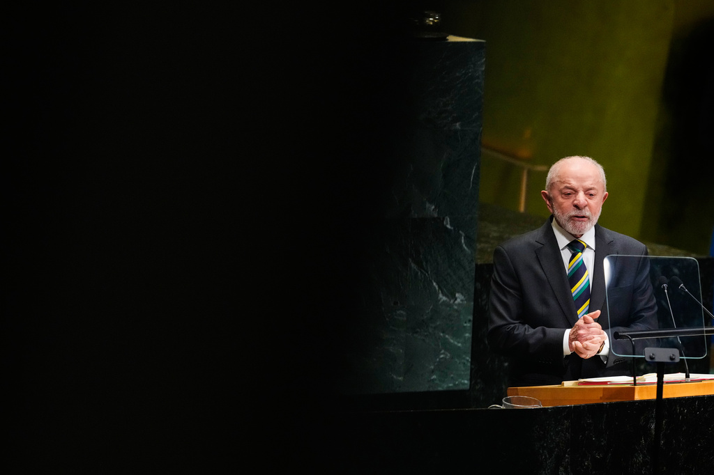Brazil's President Luiz Inácio Lula da Silva speaks during the 81st session of the United Nations General Assembly at United Nations headquarters, Tuesday, Sept. 22, 2026. (AP Photo/Yuki Iwamura)