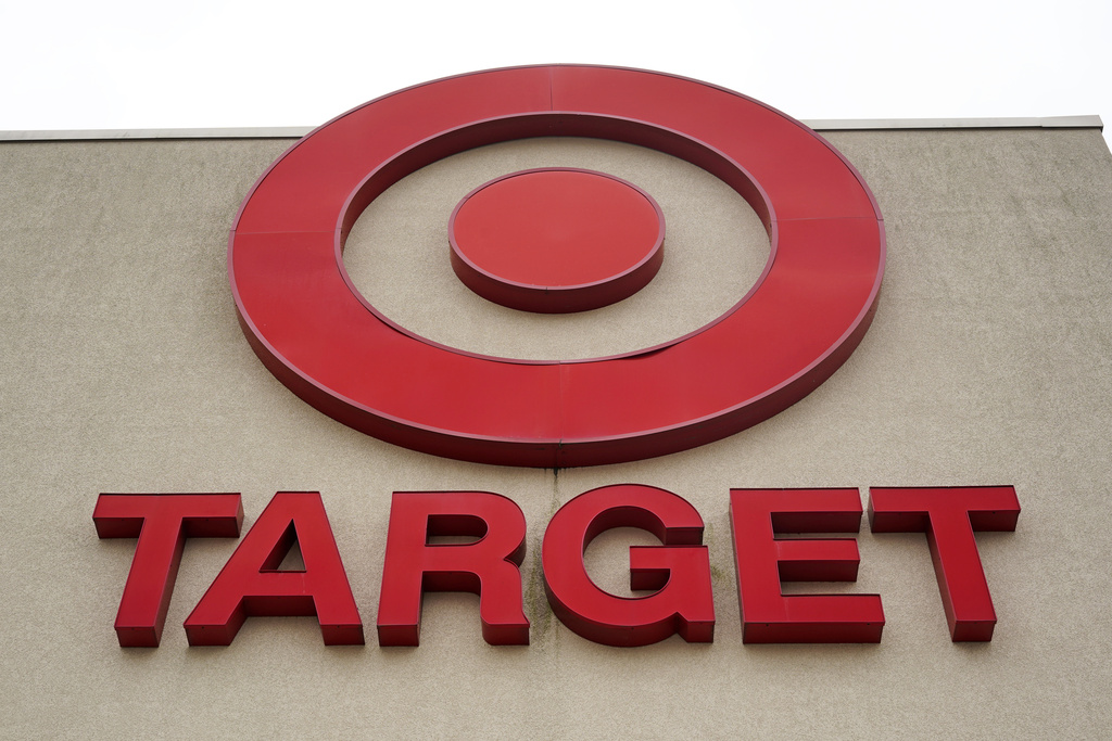 FILE - A Target sign is shown on a store in Upper Saint Clair, Pa., on Friday, July 7, 2023. (AP Photo/Gene J. Puskar, file)