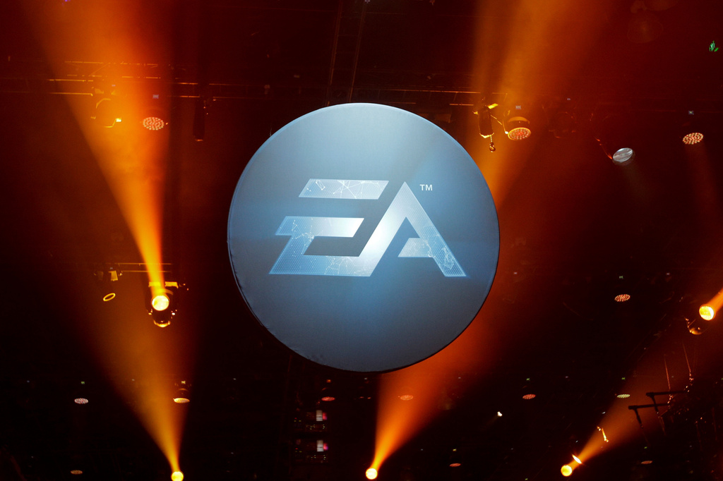 FILE - The logo for Electronic Arts is displayed during the Electronic Entertainment Expo in Los Angeles on June 12, 2013. (AP Photo/Jae C. Hong, File)