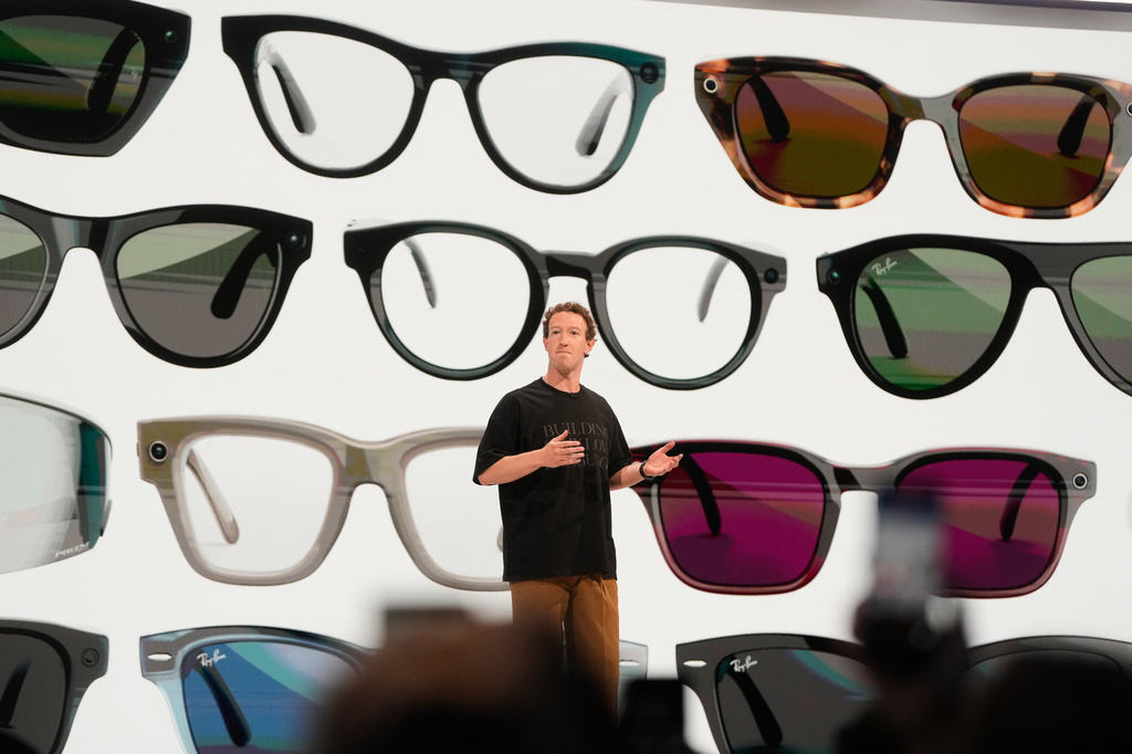 Meta CEO Mark Zuckerberg speaks during the Meta Connect conference, Wednesday, Sept. 23, 2026, in Menlo Park, Calif. (AP Photo/Jeff Chiu)