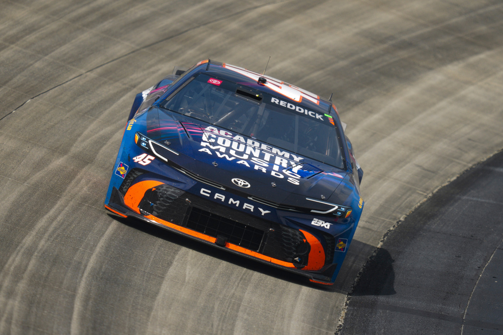 Tyler Reddick drives through Turn 2 during the NASCAR All-Star auto race at Dover Motor Speedway, Sunday, May 17, 2026, in Dover, Del. (AP Photo/Derik Hamilton)