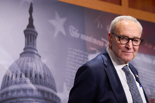 Senate Minority Leader Chuck Schumer, D-N.Y., attends a news conference about the government shutdown, Tuesday, Sept. 30, 2025, on Capitol Hill in Washington. (AP Photo/Jacquelyn Martin) Senate Minority Leader Chuck Schumer, D-N.Y., attends a news conference about the government shutdown, Tuesday, Sept. 30, 2025, on Capitol Hill in Washington. (AP Photo/Jacquelyn Martin)