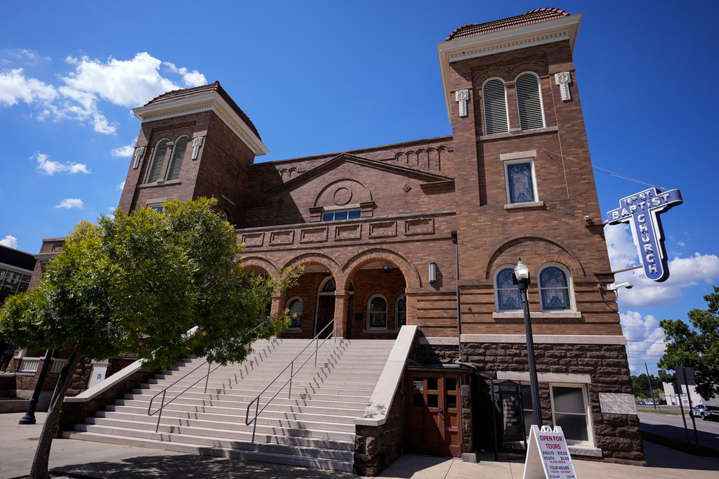 The 16th Street Baptist Church is seen Sept. 9, 2026, in Birmingham, Ala. (AP Photo/Mike Stewart)