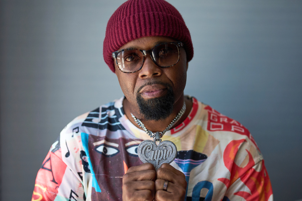 Bryson "Cupid' Bernard poses for a portrait Wednesday, Aug. 6, 2025, in Las Vegas. (AP Photo/John Locher)