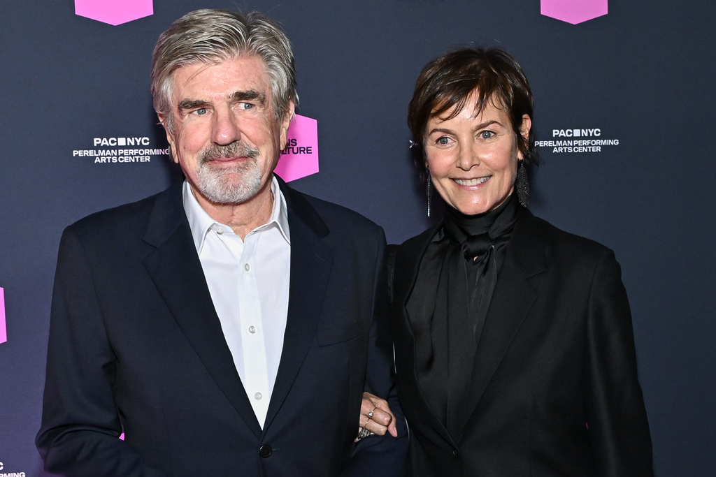 FILE - Tom Freston, left, and Carey Lowell attend the PAC NYC Icons of Culture Gala at Perelman Performing Arts Center on Oct. 28, 2025, in New York. (Photo by Evan Agostini/Invision/AP, File)