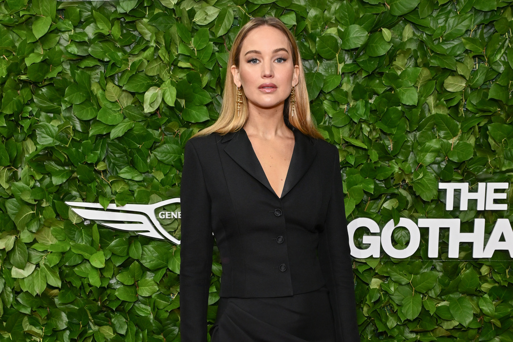 Jennifer Lawrence attends The Gotham Film Awards at Cipriani Wall Street on Monday, Dec. 1, 2025, in New York. (Photo by Evan Agostini/Invision/AP)