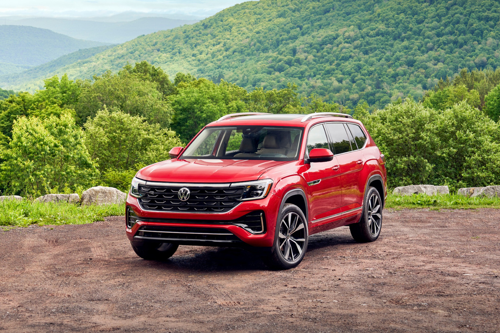 This photo provided by Volkswagen shows the 2026 Atlas. The Atlas works well as a roomy family hauler with plenty of space for people and their cargo. It also comes with many standard features. (Courtesy of Volkswagen of America via AP)