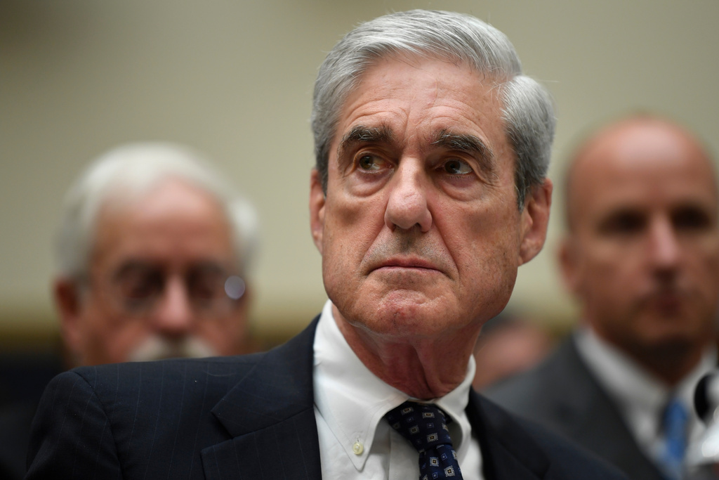 FILE - Special counsel Robert S. Mueller III testifies on Capitol Hill in Washington before the House Judiciary Committee in Washington, July 24, 2019. Mueller, a former FBI director, died on Friday, March 20, 2026. He was 81. (AP Photo/Susan Walsh, File)