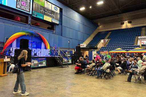 People attend the Southwest Virginia Pride's annual festival Oct. 11, 2025, in Salem, Va. (AP Photo/Olivia Diaz) People attend the Southwest Virginia Pride's annual festival Oct. 11, 2025, in Salem, Va. (AP Photo/Olivia Diaz)