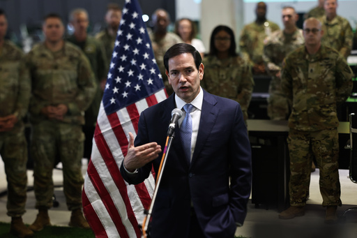 US Secretary of State Marco Rubio speaks to the media after visiting the Civil-Military Coordination Center in Southern Israel, Friday, Oct. 24, 2025. (Fadel Senna/Pool Photo via AP) US Secretary of State Marco Rubio speaks to the media after visiting the Civil-Military Coordination Center in Southern Israel, Friday, Oct. 24, 2025. (Fadel Senna/Pool Photo via AP)