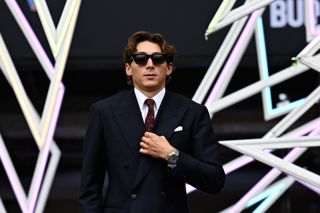 Armand Duplantis of Sweden arrives on the red carpet during the formal opening of the World Athletics Ultimate Championship in Budapest, Hungary, Thursday, Sept. 10, 2026. (AP Photo/Denes Erdos)