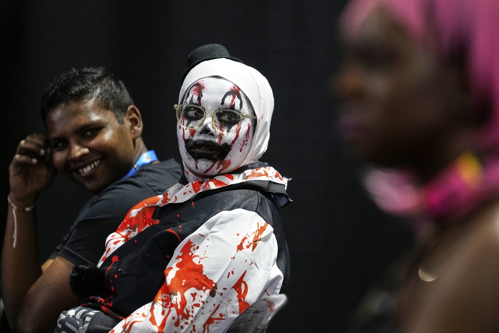 People attend the Comic Con Festival in Johannesburg, South Africa, Saturday, Aug. 30, 2025. (AP Photo/Themba Hadebe)