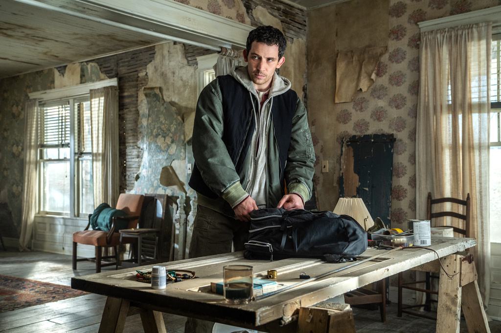 This image released by Universal Pictures shows Josh O'Connor in a scene from "Disclosure Day." (Niko Tavernise/Universal Pictures and Amblin Entertainment via AP)