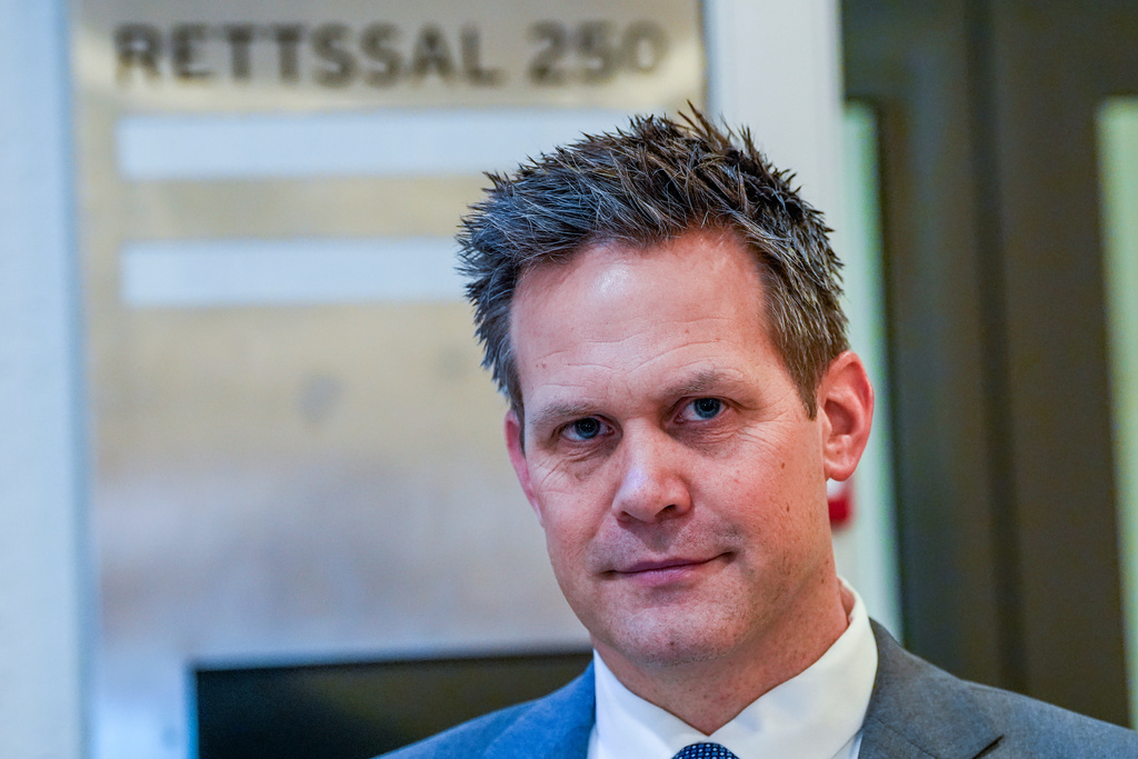 State Attorney and Prosecutor Sturla Henriksbo in the Oslo courthouse in Oslo, Norway, Monday, Feb. 2, 2026. (Lise Aserud/NTB Scanpix via AP)