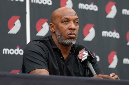Portland Trail Blazers head coach Chauncey Billups listens during a news conference, Friday, June 27, 2025, in Portland, Ore. (AP Photo/Jenny Kane) Portland Trail Blazers head coach Chauncey Billups listens during a news conference, Friday, June 27, 2025, in Portland, Ore. (AP Photo/Jenny Kane)