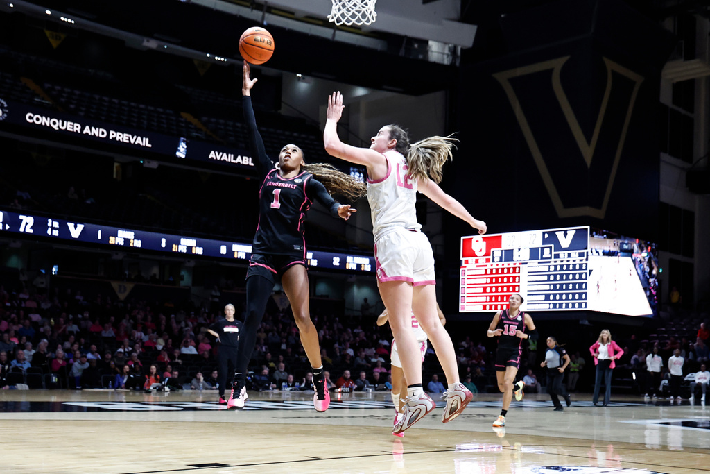 AP women's basketball player of the week is No. 5 Vanderbilt's Mikayla Blakes